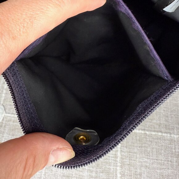 Longchamp Le Pliage Original Foldable Backpack - Purple Nylon & Brown Leather - Picture 11 of 14